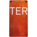 Num�ro de maison - n�ter - effet acier rouill� - 4391465