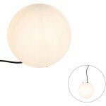 Nura - lampadaire - 1 lumi�re - � 25 cm - blanc - moderne - �clairage ext�rieur - qazqa