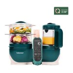 Baby moov - babymoov nutribaby + - robot multifonctions 6 en 1 - cuiseur - vapeur / mixeur, opal green ...