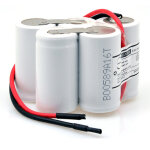 Nx - batterie eclairage secours 5xsc st7 fils 6v 1. 6ah