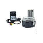 Nx - batterie visseuse, perceuse, perforateur, . . . avec chargeur compatible makita 14. 4v 2a