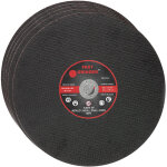 Rosver - lot 5 disques plats a tronconner (couper) metaux 350 x 3 x 25