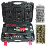 Oc - pro - pince a rivet et insert + assortiments 235 inserts acier et 150 alu