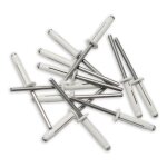 Rivets trigrip de 4. 8 x 22 blanc pour plaque mineralogique