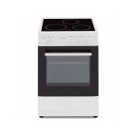 Oceanic - cuisiniere vitroc�ramique 50 x50 - four convection naturelle - four 48l - blanc