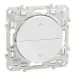 Schneider electric - odace, poussoir blanc, 2 boutons mont�e / descente pour volets - roulants (s520207) ...