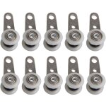 Odipie - lot de 10 roulettes pour baie vitr�e ou porte coulissante ? m�tal et plastique ? 4, 5 x 1, 9 ...