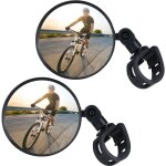 Odipie - r�troviseurs v�lo, 2 r�troviseurs de v�lo grand angle rotatifs � 360� r�glables, r�troviseurs ...