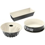 Oetker back trend 3 pi�ces (moule d�montable �26, moule � kouglof �22, moule � manqu� 30x13x7, 5)