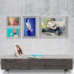 Karat - cadre d'affiche � clips opti - clic accrochage au mur pour a4 largeur du cadre 25 mm