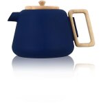 Ogo living - ogoliving - viggo theiere 1000 ml fonte bleu + poigne et cv bois