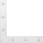 Equerre penture volet porte 160x160mm chrom brillant