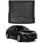 Omac tapis de coffre caoutchouc pour audi q3 sportback 2019 - 2025 noir premium