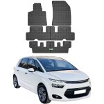 Omac tapis de sol compatible avec citroen c4 grand picasso 2013 - 2018 3�me rang�e caoutchouc noir