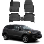 Omac tapis de sol pour ford kuga 2013 - 2019 en caoutchouc noir