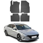 Omac tapis de sol pour hyundai elantra 2020 - 2025 caoutchouc noir