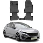 Omac tapis de sol pour peugeot 308 2021 - 2025 sur mesure en caoutchouc noir