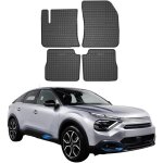 Omac tapis de sol sur mesure pour citroen e - c4 2020 - 2025 noir 4pcs caoutchouc