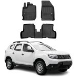 Omac tapis de sol sur mesure noir compatible avec dacia duster ii 2021 - 2024 3 pcs en tpe