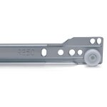 Omge bruno guide r. 4001 - 40 gris - bruno - ensemble. guides en mtal gris pour tiroirs suspendus de ...