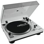 Omnitronic - 10603043 dj turntable table tournante de portable belt drive silver