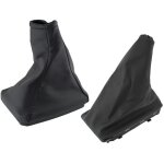 Opel corsa c 00 - 06 soufflet de levier de vitesse + cadre noir + soufflet de frein � main + cadre noir ...