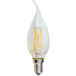 Ampoule led e14 4w (30w) filament flamme coup de vent - blanc chaud 2700k