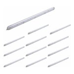 Silamp - kit de r�glette led �tanche + 1 tube n�on led 150cm t8 22w (pack de 12) - blanc froid 6000k ...