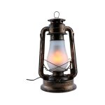 Optonica - lanterne led 5w e27 bronze blanc chaud 1300k
