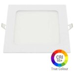 Optonica - plafonnier led carr� 18w extra plat encastrable irc95 - blanc du jour 6000k