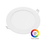 Optonica - plafonnier led rond 12w extra plat encastrable irc95 - blanc du jour 6000k