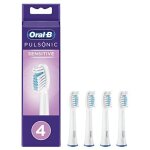 Oral - b pulsonic sensitive t�tes de brosse � dents �lectrique 4 pc(s) blanc