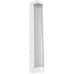 Orbis tube miroir / applique muraavec led, blanc, verre effet bulle, 9w, 900lm, dimmable, 3000 / 4000k, ...