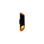 Organa - applique murale - 2 lumi�re - l 9. 6 cm - noir - moderne - �clairage int�rieur - salon i chambre ...