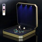 Organisateur de collier avec lumi�re led, bo�te � bijoux pour collier, bo�te cadeau, bo�te cadeau pour ...