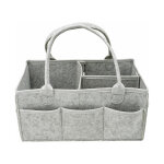 Organisateur de couches : sac portable pour table  langer et lingettes de voiture, panier de rangement ...