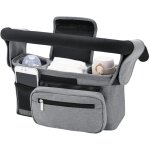 Organisateur de poussette et landau, sac de rangement universel pour poussette avec 2 porte - gobelets ...