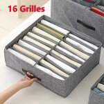 Organisateurs de v�tements de garde - robe pliables, 16 grilles pour pantalons, t - shirts, conteneur ...
