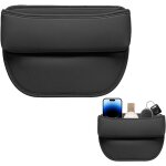 Organisateur voiture, stockage d'�cart de si�ge de voiture, poche de console de si�ge avant en cuir pu, ...