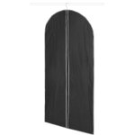 Organisation de penderie - housse de robe 60x137 cm, noire ran6271 - compactor