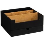 5five simply smart - grand organisateur � tiroir noir l. 26. 2xp. 24. 1xh. 13 cm