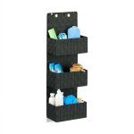 Organiseur de porte tissu  suspendre rangement mural  accrocher 3 compartiments hxlxp: 75x25x15 cm, ...