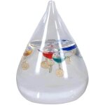 Origen - thermomtre de galile en verre pour l'intrieur 11 cm