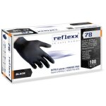 Gants en nitrile reflexx r78 sans poudre 100 % sans latex 4 g cat. 3 100 pièces s Gants en nitrile reflexx r78 sans poudre 100 % sans latex 4 g cat. 3 100 pièces s
