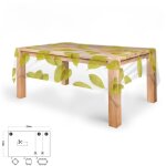Oryx - nappe rectangulaire transparente feuilles imperméables résistantes aux taches pvc 140x250 cm. ... Oryx - nappe rectangulaire transparente feuilles imperméables résistantes aux taches pvc 140x250 cm. ...