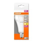 Osram - homelighting 4058075433847 led cee e (a - g) e27 forme de poire 20 w = 150 w blanc chaud (ø x ... Osram - homelighting 4058075433847 led cee e (a - g) e27 forme de poire 20 w = 150 w blanc chaud (ø x ...
