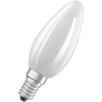 Ampoule led flamme verre dpoli - 6, 5 w = 60 w - e14 - blanc chaud - osram