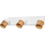 Osram osram led spot demi - ligne bois plafonnier 3x gu10, d�cor blanc / bois, acier / bois de caoutchouc, ...