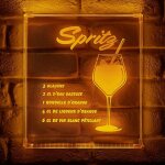 N�on mural usb recette du spritz ostaria