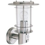 Outdoor - applique murale ext�rieure � 1 lumi�re en acier inoxydable avec d�tecteur de mouvement ip44, ...